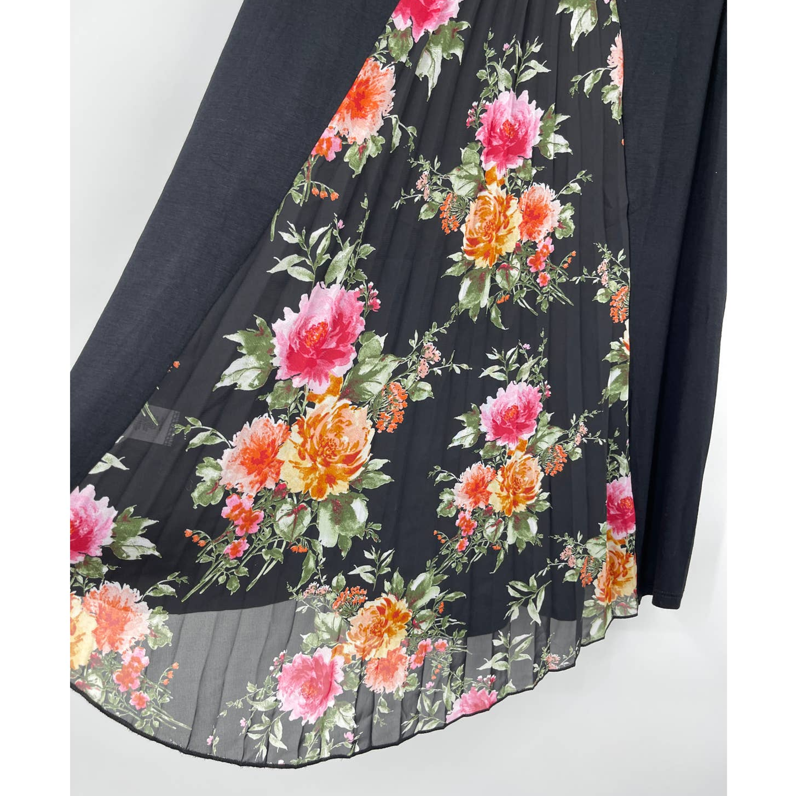Sirenlily Maternity Womens Black Floral Back Sleeveless Blouse Shirt Top New Xl — image 5 of 8